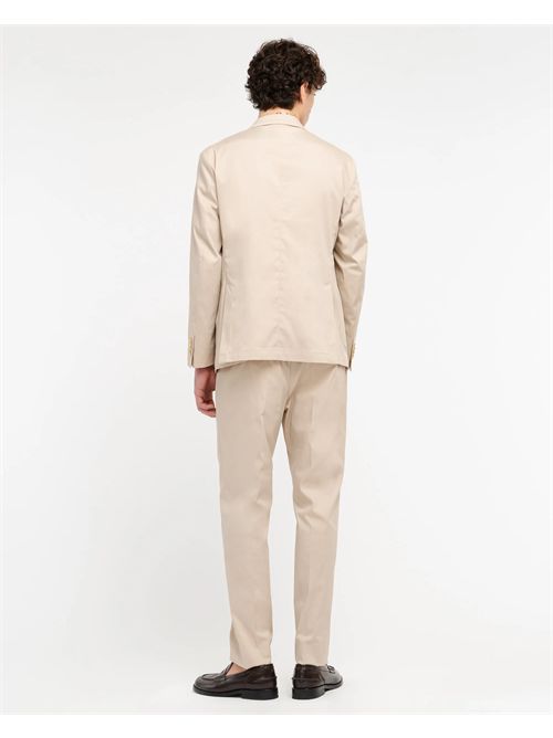 Abito slim twill misto cotone stretch beige MANUEL RITZ | A3728263123/23